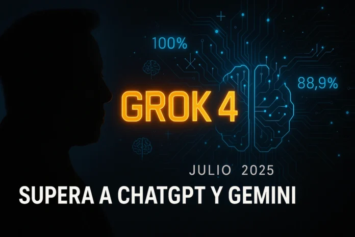 Grok 4 supera a ChatGPT y Gemini Julio 2025
