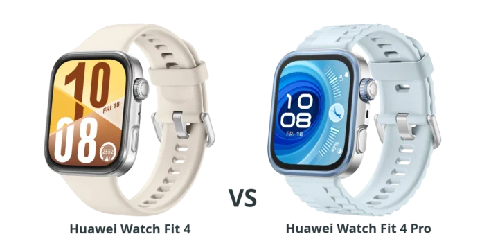 Huawei Watch Fit 4 vs Fit 4 Pro