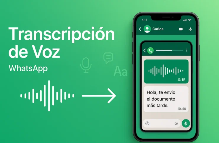 transcripcion de mensajes de voz en WhatsApp