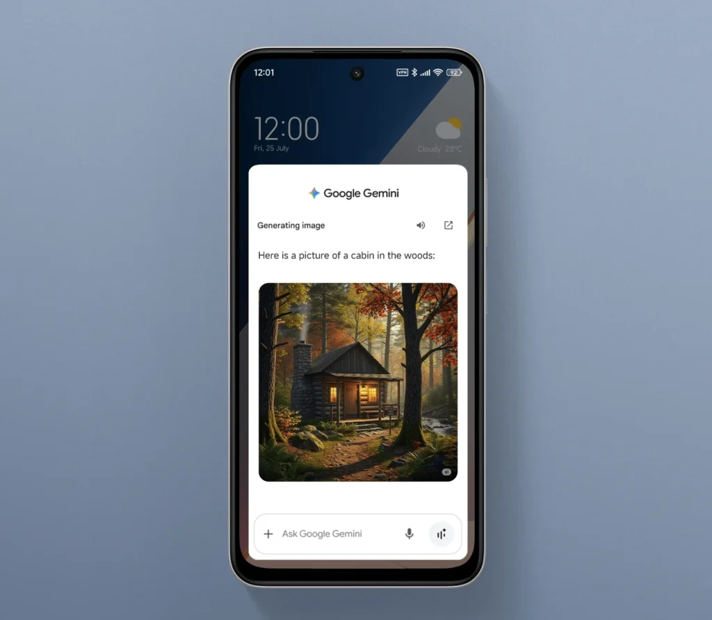 POCO M7 google gemini