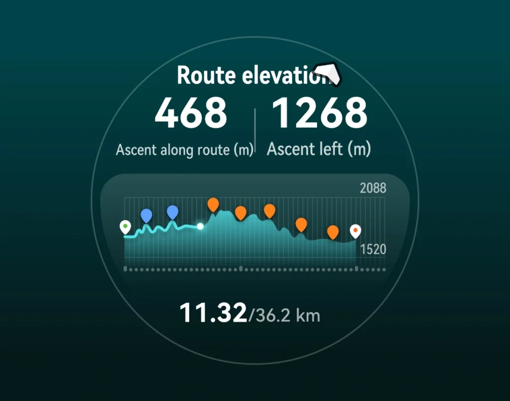 HUAWEI Watch GT 6 Pro trail running elvacion ruta