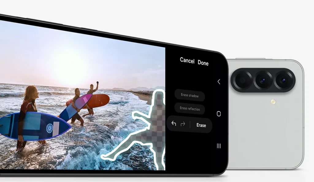 Samsung Galaxy A56 5G borrar objetos IA
