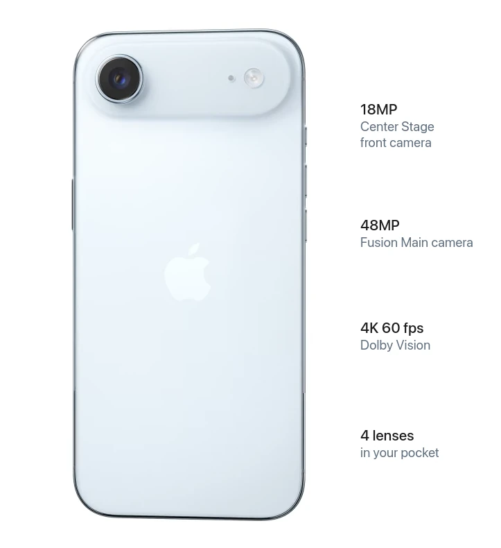 iPhone Air caracteristicas camaras