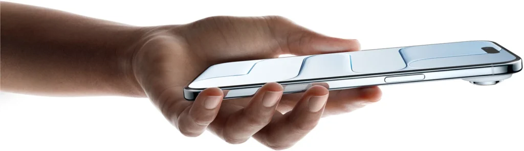 iPhone Air detalle extra en mano
